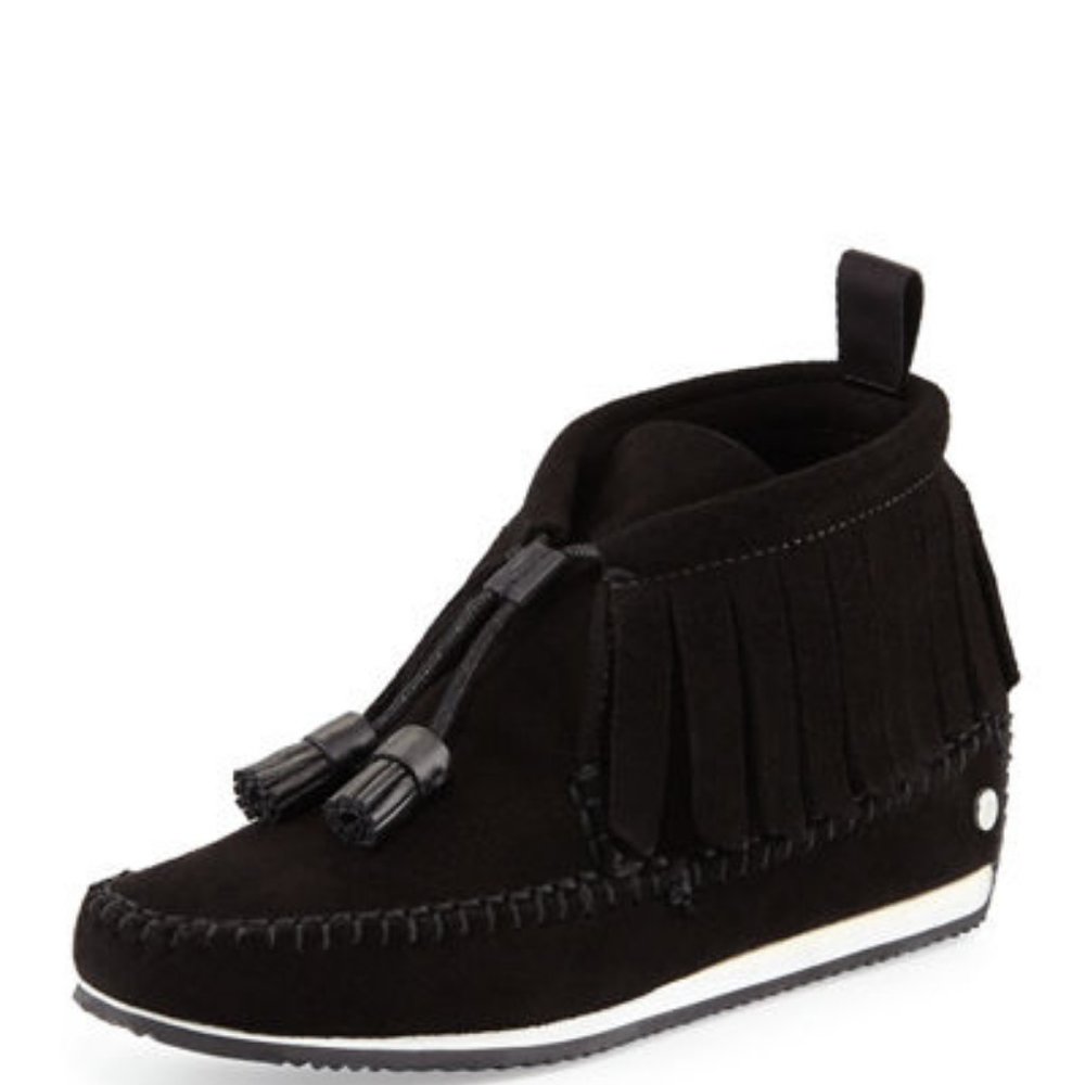 Rag and bone Ghita Suede fringe moccasin - Picture 1 of 5